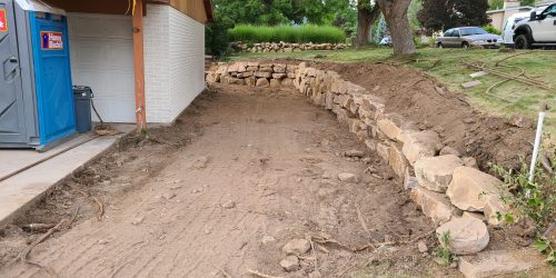 Landscaping, Excavation, Boulder Walls, Sod Installation